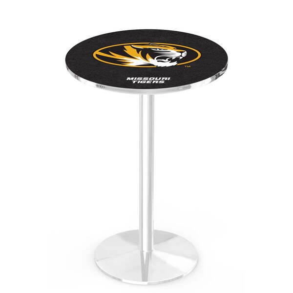 42" Chrome Missouri Pub Table